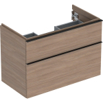 Geberit ICon wastafelonderkast - 88.8x61.5x47.6cm - 2 lades - met softclose - spaanplaat - eiken (hout) SW637652