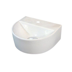 Best Design Class Lavabo pour WC blanc avec 1 trou de robinet 30x25x11,5cm SW9972