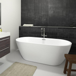 Riho Inspire vrijstaand bad - 180x80x60cm - ovaal - met pootset - acryl - hoogglans wit SW159233
