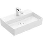 Villeroy & Boch memento 2.0 wastafel onderzijde - geslepen - 60x42cm - zonder overloop - 1 kraangat CeramicPlus - Stone White (mat wit) SW358410