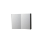 INK SPK2 armoire de toilette – 100 x 74 x 14 cm – 2 portes, portes-miroir double face – Anthracite mat SW353368