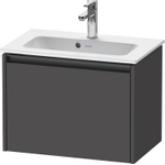Duravit Ketho 2 meuble sous-lavabo avec 1 tiroir 61x39x44cm avec poignée graphite anthracite mat SW772999