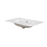 Saniclass Chaci Wastafel - 80x46x14cm - 1 kraangat - keramiek - wit SW718717