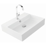 Thebalux wastafel quadro 60cm keramiek 1x kom 1x kraangat SW717315