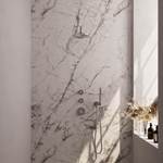 Brauer Brushed Edition Ensemble de douche pluie encastré - douche principale 20cm - bras mural - avec partie encastrable - corps lisse - douchette à main 1 fonction - PVD - inox brossé SW538443