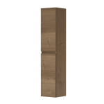 INK Fineer Badkamerkast - 35x37x169cm - 2 deuren - Links en rechtsdraaiend - greeploos - MDF - ash grey SW493345