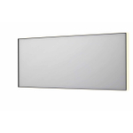INK SP32 spiegel - 180x4x80cm rechthoek in stalen kader incl indir LED - verwarming - color changing - dimbaar en schakelaar - mat zwart SW955812