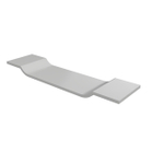 Crosstone by Arcqua Solid Surface pont de baignoire 80x20cm blanc mat SW486537