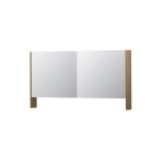 Ink spk3 armoire de toilette avec double portes en miroir, 2 portes avec étagère ouverte et prise de courant/interrupteur SW439880