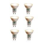 Luedd LED lamp - set van 6 - GU10 - 7w - 2700K - 500LM - dimbaar SW1211298