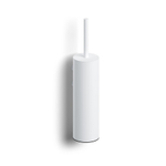 Clou Sjokker ensemble porte-balai de toilette 8x37.2cm modèle mural Blanc mat SW102720