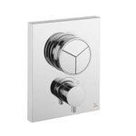 Crosswater Crossbox Inbouw douchekraan - thermostatisch - 3 functies - inclusief inbouwdeel - hoogglans chroom SW815963