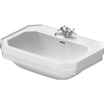 Duravit Serie 1930 Wastafel - 70x50cm - met 1 kraangat - met overloop - wit 0293369