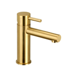 Herzbach design ix pvd robinet de lavabo taille m sans vidange laiton 5.2x16.8cm acier SW537100