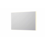 INK SP32 miroir - 120x4x80cm rectangulaire dans cadre en acier incl LED indirecte - chauffage - changement de couleur - dimmable et interrupteur - blanc mat SW955833