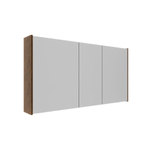 Saniclass Holz Atelier Armoire miroir - 120x63x16cm - avec panneaux latéraux - Walnut pure SW1470595