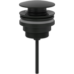 Villeroy & Boch Universal bonde de vidage - push to open - Rond - noir mat SW974410