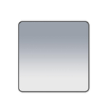 Saniclass Retro Line miroir – carré – 80 x 80 cm – Noir mat SW493096