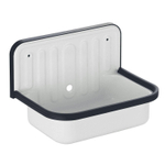 Alape AG Lavabo déversoir 51x36cm avec trop-plein Acier Blanc noir GA71446