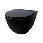 Best Design Morrano Compact wandcloset Spoelrandloos 49cm incl softclose zitting mat zwart SW280121