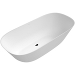 Villeroy & Boch theano vrijstaand duobad - 175x80cm - kunststof quaryl ovaal - Stone White (mat wit) SW453778