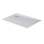 Duravit Starck Slimline Kunststof douchebak acryl rechthoekig - 120x80x5.5cm - zonder poten - wit 0297203