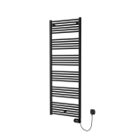 Plieger Elba Electrical Elektrische Designradiator - 170.2x60cm - met thermostaat - 900w - mat zwart SW1221765