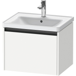 Duravit Ketho.2 Wastafelonderbouwkast - met 1 lade - 58.4x45.5x44cm - met greep antraciet - wit mat SW772895