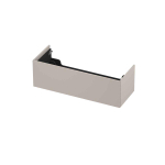 INK Wastafelonderkast - 120x45x37.6cm - 1 lade - push to open - MDF lak - Mat kasjmier grijs SW798163