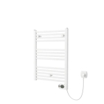 Plieger Elba Electrical Elektrische Designradiator - 70.2x50cm - met thermostaat - 300w - wit SW1027476