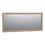 BRAUER Natural Wood Miroir 160x70x1.8cm rectangulaire assemblage à dents de scie grey oak SW30650