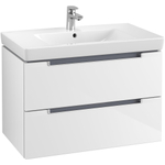 Villeroy & Boch Subway 2.0 wastafelonderkast 78.7x52x4.49cm Wit glans 1024280