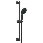 GROHE Vitalio Start QuickFix Glijstangset - 60cm - met handdouche - met 2 straalsoorten - 7.4l/min - met slang 175cm - mat zwart SW1126516