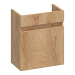BRAUER Joy meuble sous-lavabo pour lave-mains - 40x45x22cm - 1 porte - sans poignée - ouvrant à gauche - Forest Tan SW522730