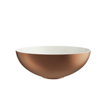 Crosswater Circus Lavabo à poser - 40x40x15cm - rond - intérieur Cru mat - extérieur Bronze brossé SW1026389