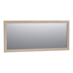 BRAUER Citrine miroir - 160x70cm - rectangulaire - lamelles chêne blanc cadre SW223464