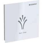 Geberit AquaClean bedieningplaat met frontbediening voor toilet 9.3x9.3cm wit SW259148