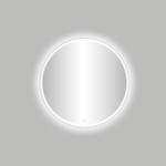 Best Design White Venise Miroir avec éclairage LED rond 60cm Blanc mat SW374586