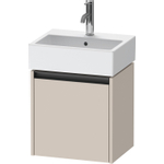 Duravit Ketho.2 Wastafelonderbouwkast - met 1 deur - 43.4x33.8x44cm links - met greep antraciet - taupe mat SW772826