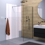 Brauer Season Douche à l'italienne - 90x200cm - verre clair avec cadre - Gunmetal SW1039037