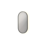 INK SP21 spiegel – ovaal – 50x100 cm – indirecte LED – spiegelverwarming – Zwart mat SW693038