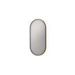 Ink spiegels miroir sp21 ovale dans un cadre en acier, y compris indir led. chauffage. couleur changeante. dimmable et interrupteur 100x50cm noir mat SW693038