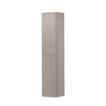 INK Concept R Armoire haute - 35x35x169cm - 2 portes - angles arrondis - rainurage vertical - pour poignées - ouverture à gauche - gris cachemire mat SW1405462