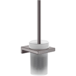 Hansgrohe AddStoris Q Closetborstelgarnituur - wandmontage - geborsteld zwart chroom (antraciet) SW651127