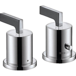 AXOR Citterio set de finition pour mitigeur thermostatique de bord de baignoire 2 trous avec poignées droites 0450279