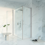 Fortifura Galeria Cabine de douche - 70x140x200 - Verre de sécurité profilé - anticalcaire - inox brossé PVD SW1446147