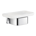 Smedbo Ice softcube porte-savon porcelaine chrome SW421771