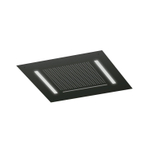 Hotbath Mate Hoofddouche - vierkant - 50x50cm - waterval - LED verlichting - PVD - mat zwart SW1117667