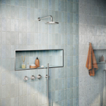 Hotbath archie ensemble de douche encastré thermostatique avec 2 vannes d'arrêt acier inoxydable SW678200