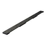 Brauer Douchegootrooster - 100cm - mat zwart SW242154